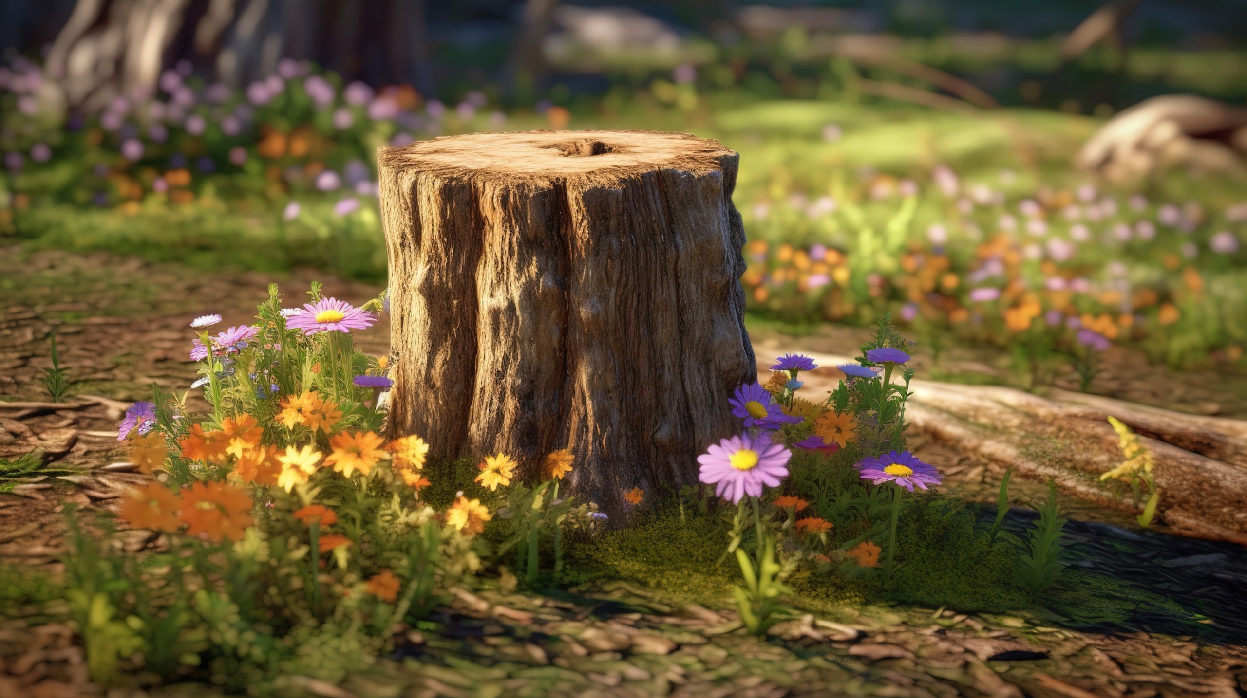 Planting Around Tree Stumps